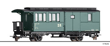 010-13956 - H0m - Personenwagen mit Gepäckabteil KBDi, DR, Ep. III